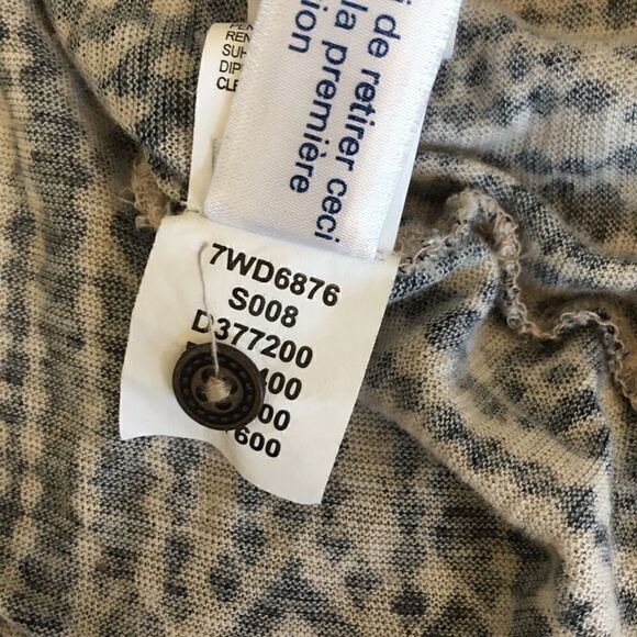 Lucky Brand | Linen Blend Button Peasant Top | S - Picture 6 of 8